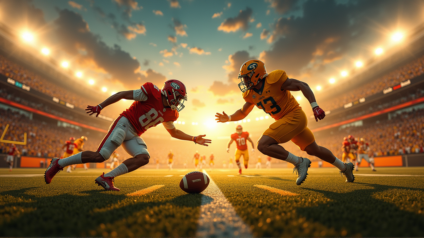 (5) Football's Exciting Showdown Against (4) Friends - New Rivalry Unfolds