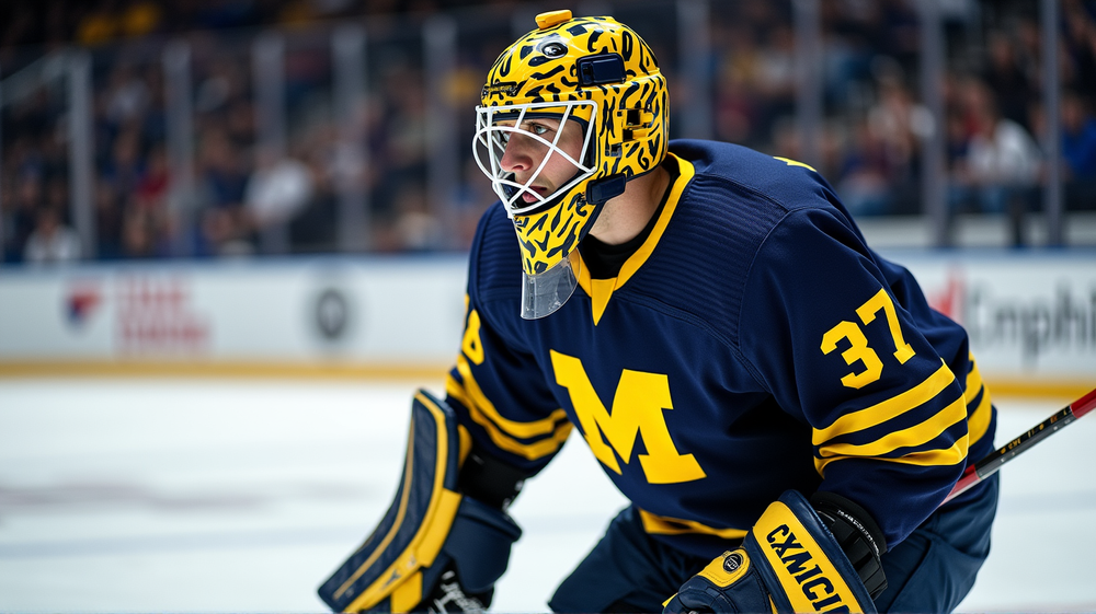 Michigan's Transfer Goalie Eyes NCAA Glory: A Fresh Start with Ambitions