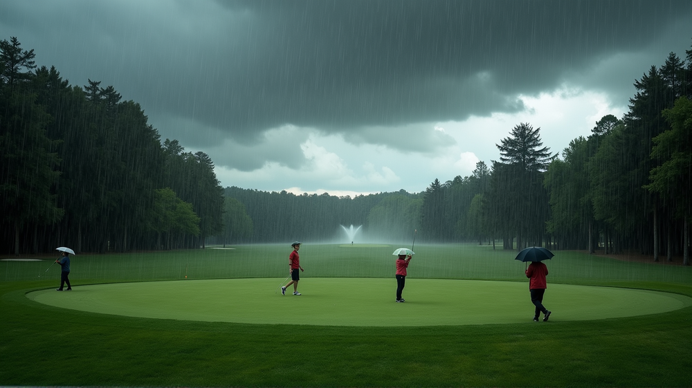 Rain Stops Play at Amherst: Nature Undermines NCAA Golf Tournament