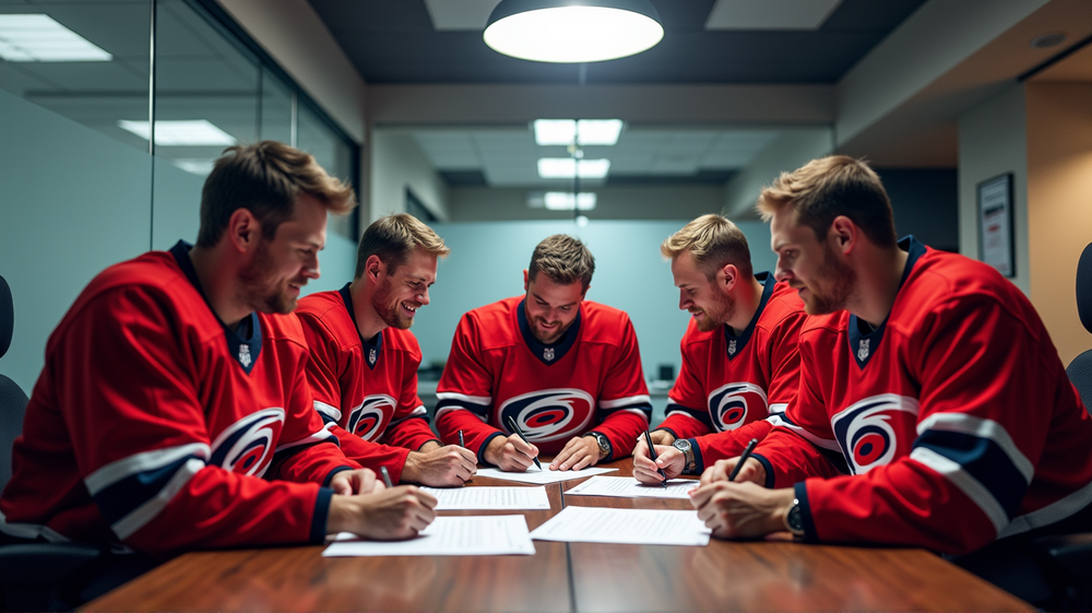 Carolina Hurricanes Secure Talents with Gunler and Bayreuther One-Year Deals