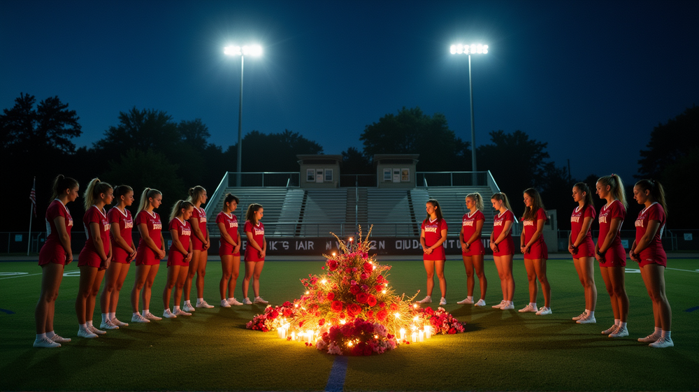 Touching Tribute: Rival Football Teams Unite in Memory of Cherished Cheerleader