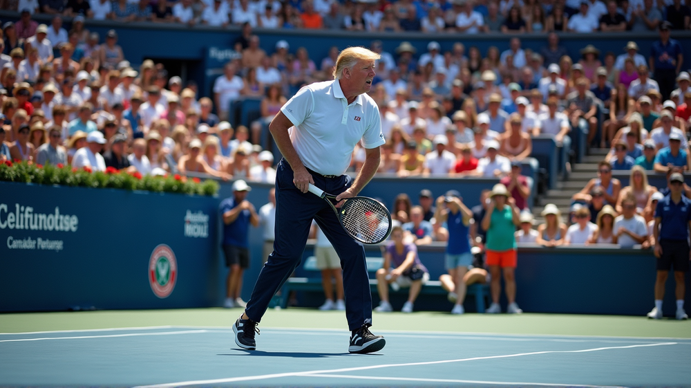 Trump's Surprise Visit Stirs Emotions as US Open Delayed