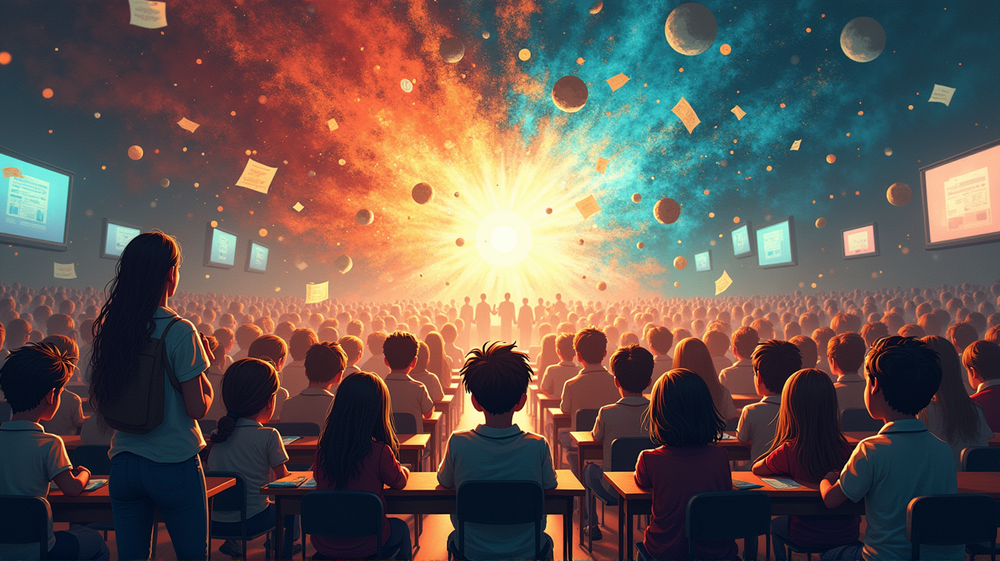Breaking News at School Assembly: A Glimpse into Our World Today