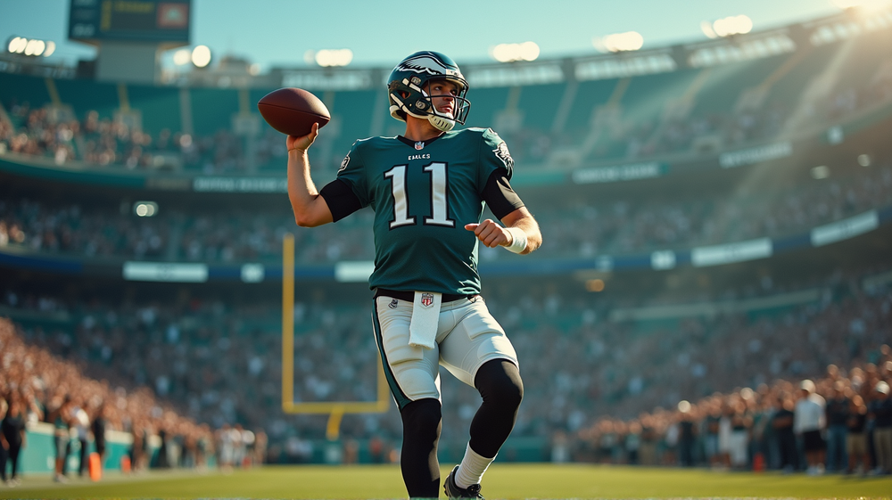 Rookie Sensation Jaxson Dart Leads Giants to Stellar Win Over Eagles